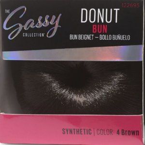 Sassy Collection Brown Donut Bun (NWT)